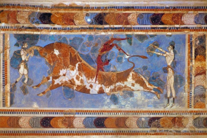 Bull Jumping, from the palace complex at Knossos, Crete